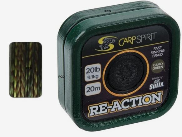 RE-ACTION FAST SINKING BRAID 20LB 20M CAMO GREEN
