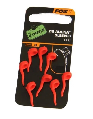 FOX ZIG ALIGNA SLEEVES RED 8 PIEZAS - Carpfishingbarato CHIMBOMBO