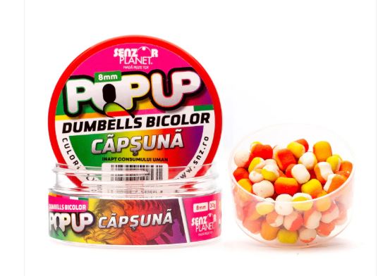 POP UP DUMBELLS BICOLOR 8MM