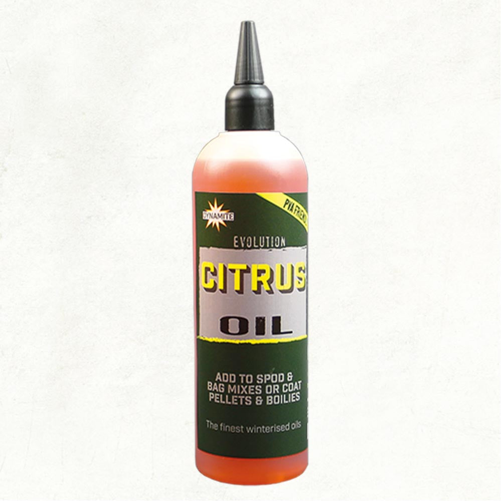 DYNAMITE EVOLUTION OIL 300ML CITRUS - Carpfishingbarato CHIMBOMBO LIQUIDO OIL