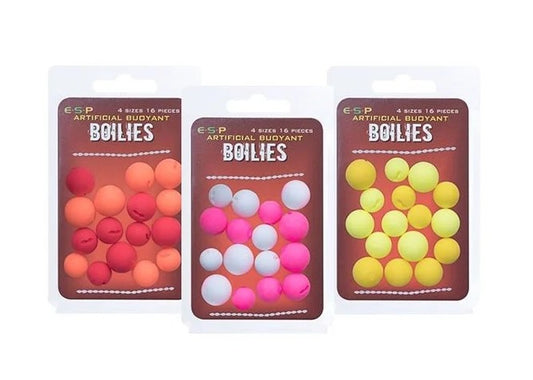 E-S-P BOILIES ARTIFICIAL BUOYANT YELLOW & FLUORO YELLOW - Carpfishingbarato CHIMBOMBO BOILIES ARTIFICIALES