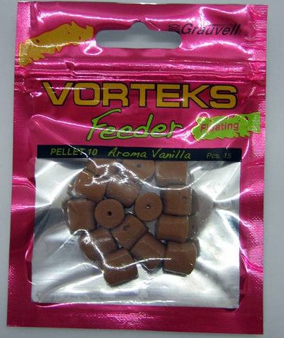 VORTEKS FEEDER PELLET 10MM AROMA VAINILLA 15 PIEZAS - Carpfishingbarato CHIMBOMBO