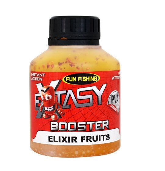 FUN FISHING EXTASY BOOSTER ELIXIR FRUITS 250ML - Carpfishingbarato CHIMBOMBO