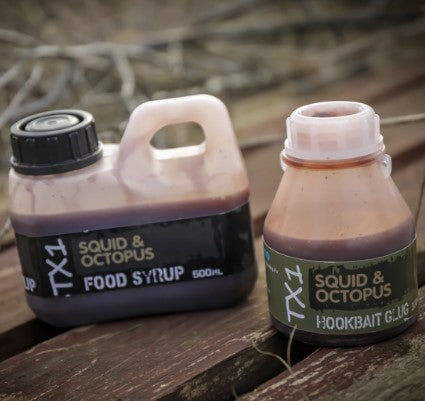 SHIMANO BAIT TX1 FOOD SYRUP SQUID & OCTOPUS ATTRACTANT 500 ML - Carpfishingbarato CHIMBOMBO LIQUIDO