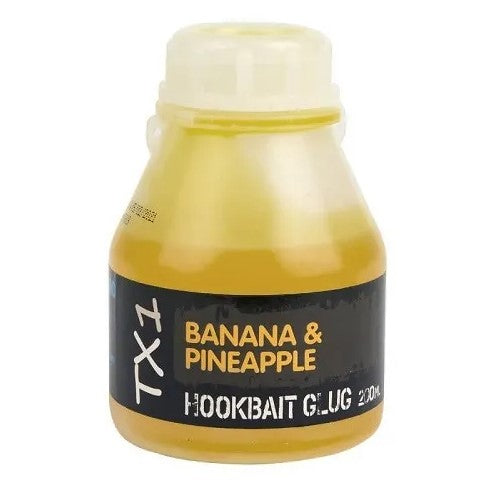 SHIMANO BAIT TX1 HOOKBAIT GLUG BANANA & PINEAPPLE DIP 200 ML - Carpfishingbarato CHIMBOMBO LIQUIDO