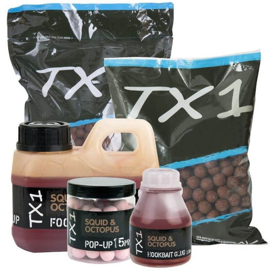 SHIMANO BAIT TX1 SQUID & OCTOPUS 20MM – 1KG PACK 3×2 - Carpfishingbarato CHIMBOMBO