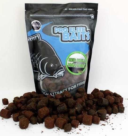 POISSON FENAG ATTRACTOR PELLET 14/20MM RED KRILL & HALLIBUT - Carpfishingbarato CHIMBOMBO