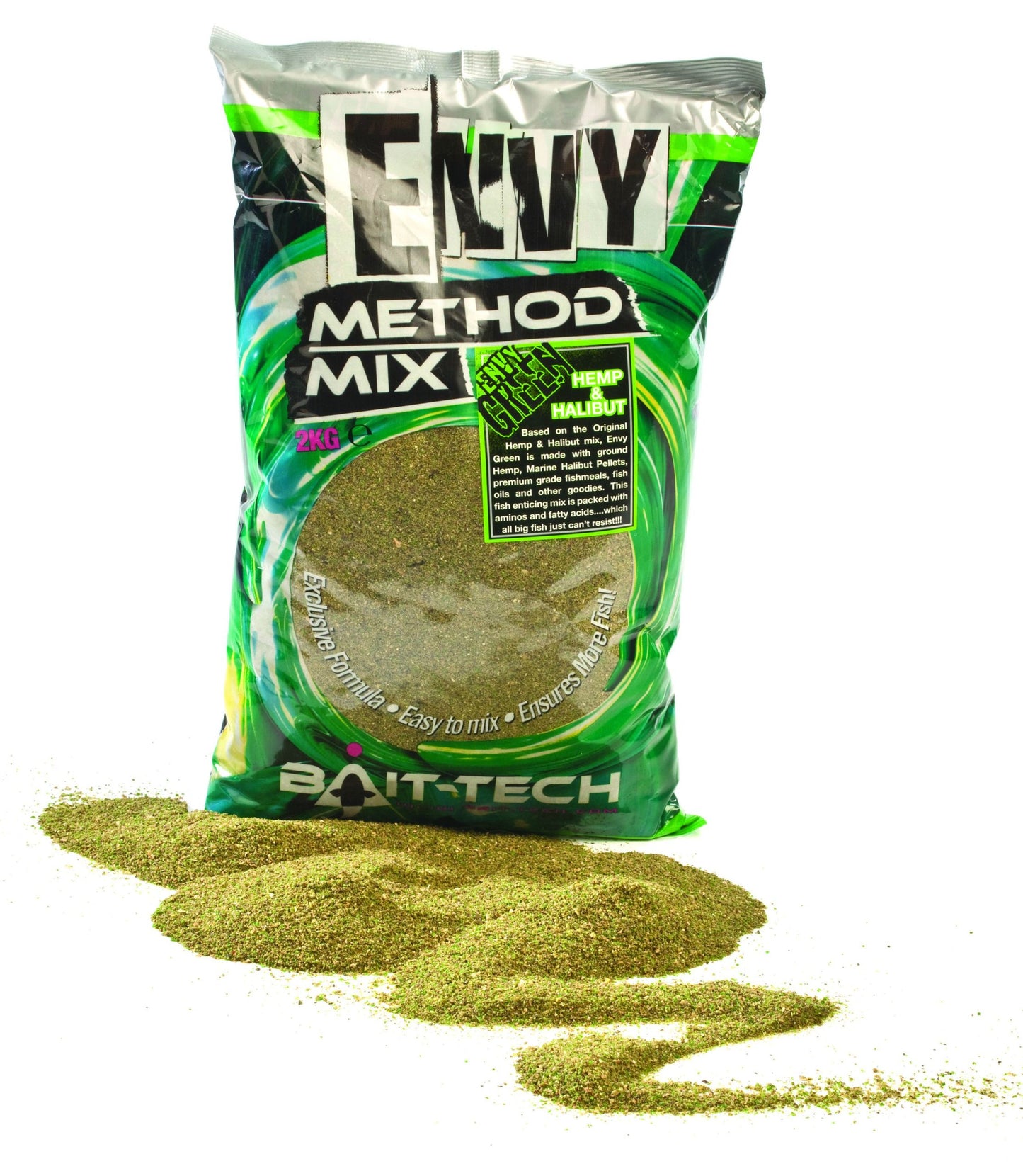 BAIT-TECH ENVY METHOD MIX GREEN 2 KG - Carpfishingbarato CHIMBOMBO ENGODOS