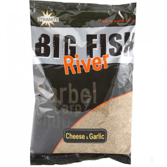 DYNAMITE BIG FISH RIVER CHESEE GARLIC 1.8KG - Carpfishingbarato CHIMBOMBO ENGODOS