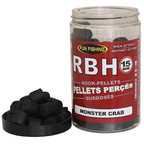 Fun Fishing RBH Pellets Perforados Sobredosis Monster Crab 230 GRS 15 MM