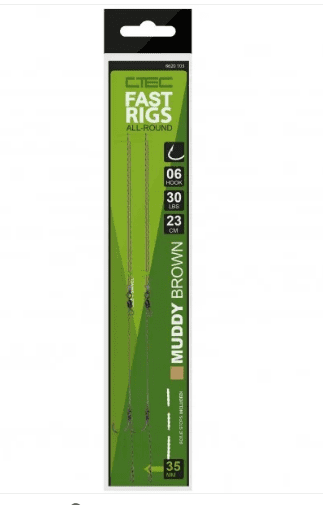 ANZUELO MONTADO CTEC FAST RIGS ALL-ROUND BARBLESS 30LB 23CM MUDDY BROWN - Carpfishingbarato CHIMBOMBO ANZUELO MONTADO