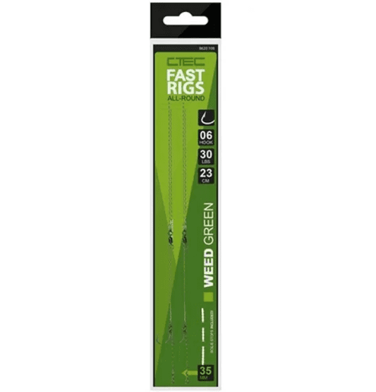 ANZUELO MONTADO CTEC FAST RIGS ALL-ROUND BARBLESS 30LB 23CM MUDDY BROWN - Carpfishingbarato CHIMBOMBO ANZUELO MONTADO