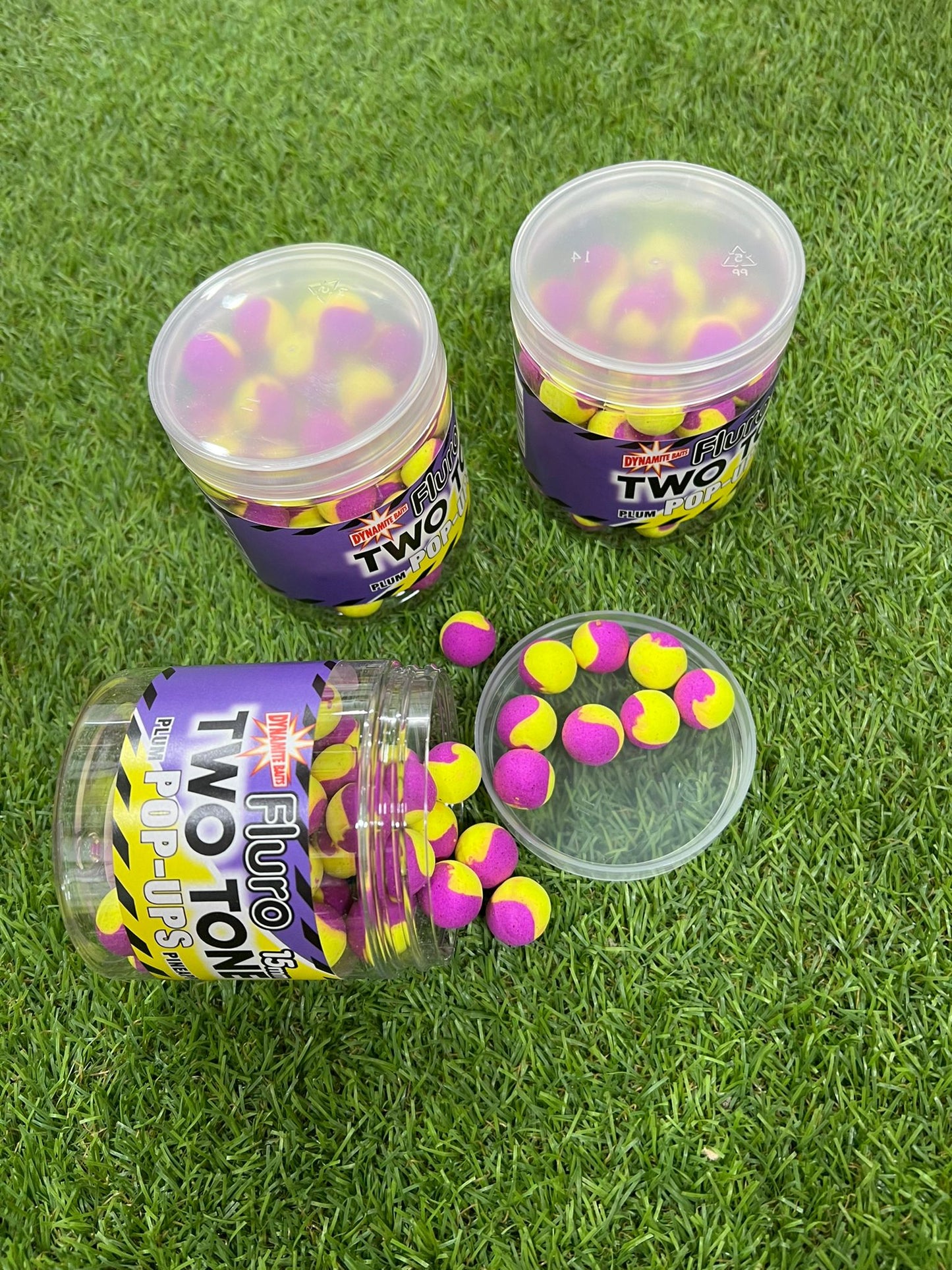 POP UPS FLURO TWO TONE PLUM PINEAPPLE 15MM