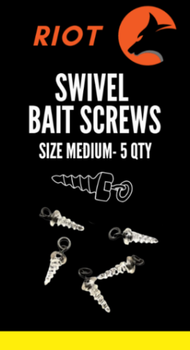 RIOT SWIVEL BAIT SCREWS SIZE MEDIUM 5UND