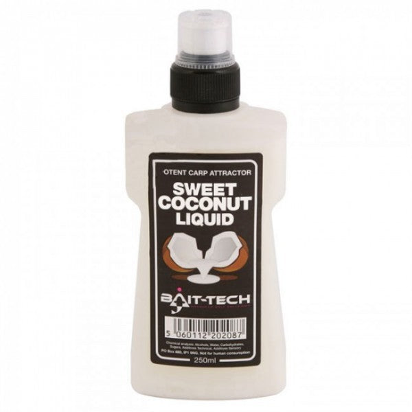 BAIT-TECH SWEET COCONUT LIQUID 250 ML - Carpfishingbarato CHIMBOMBO LIQUIDO