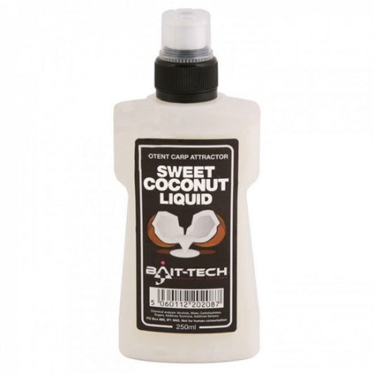 BAIT-TECH SWEET COCONUT LIQUID 250 ML - Carpfishingbarato CHIMBOMBO LIQUIDO