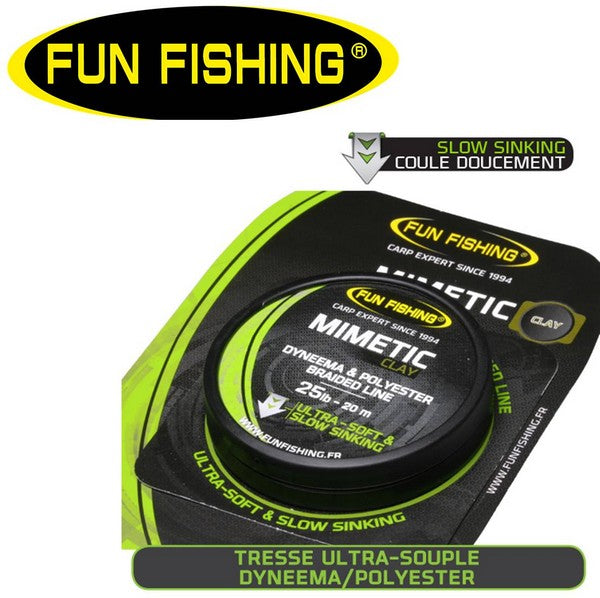 MIMETIC CLAY FUN FISHING 30 LB 20 M - Carpfishingbarato CHIMBOMBO HILO BAJOS