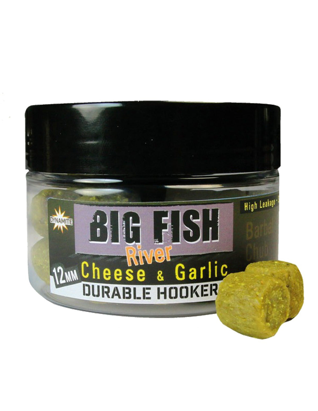 Dynamite Big Fish River Durable Hookbaits Cheese &amp; Garlic 12mm 75g - Carpfishingbarato CHIMBOMBO PELLETS DURABLE