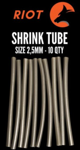 RIOT SHRINK TUBE SIZE 2.5MM 10UND