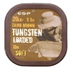 ESP Tungsten Loaded Coated Braid Soft 20lb 9.1kg Camo Brown