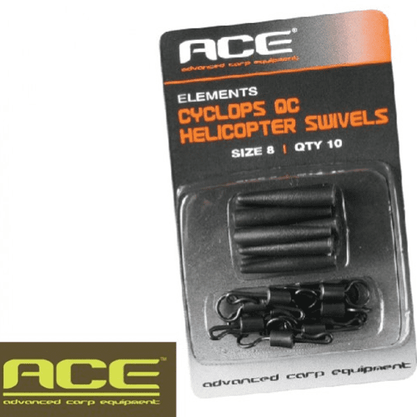 ACE CYCLOPS QC HELICOPTER SWIVELS - Carpfishingbarato CHIMBOMBO MONTAJE HELICOPTERO