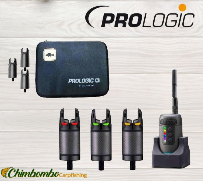 ALARMA K3 BITE SET PROLOGIC 3+1 - Carpfishingbarato CHIMBOMBO ALARMAS