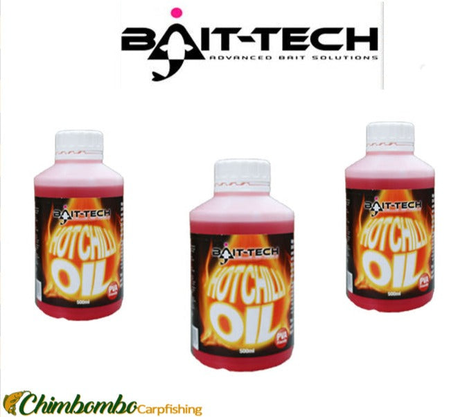 BAIT-TECH HOT CHILLI OIL 500ML - Carpfishingbarato CHIMBOMBO LIQUIDO OIL