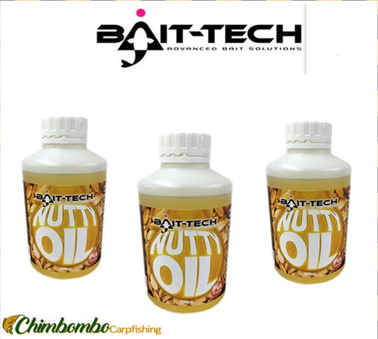 BAIT-TECH NUTTY OIL 500ML - Carpfishingbarato CHIMBOMBO LIQUIDO OIL