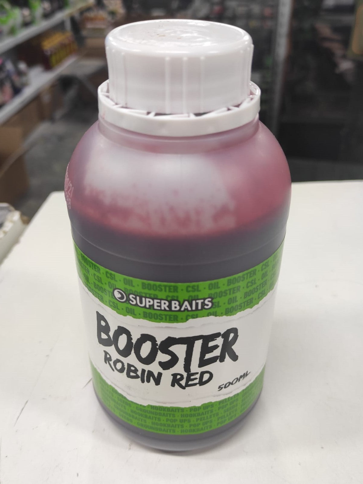 SUPERBAITS BOOSTER ROBIN RED 500ML - Carpfishingbarato CHIMBOMBO LIQUIDO BOOSTER