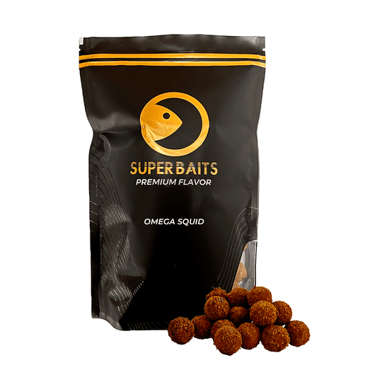 SUPERBAITS PREMIUM BOILIES OMEGA SQUID 20MM - Carpfishingbarato CHIMBOMBO BOILIES