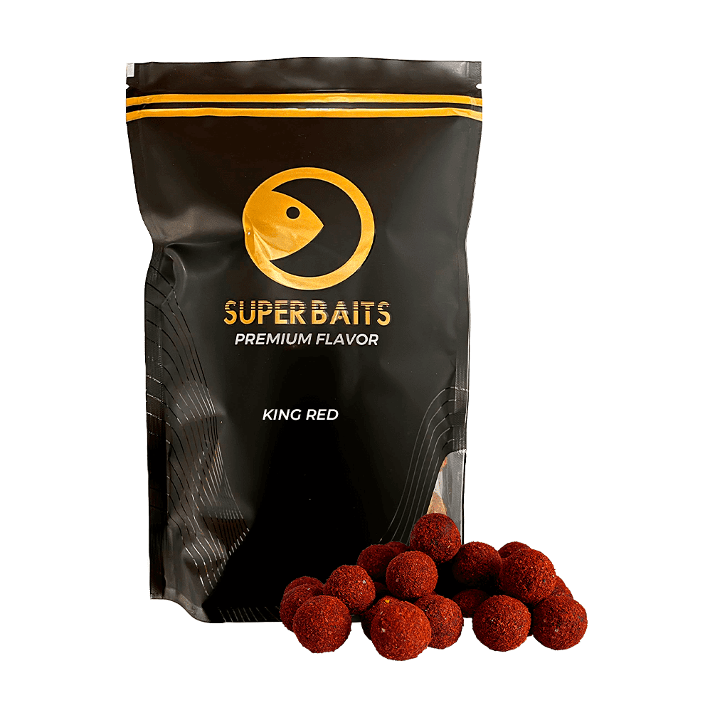 SUPERBAITS PREMIUM BOILIES KING RED 20MM - Carpfishingbarato CHIMBOMBO BOILIES