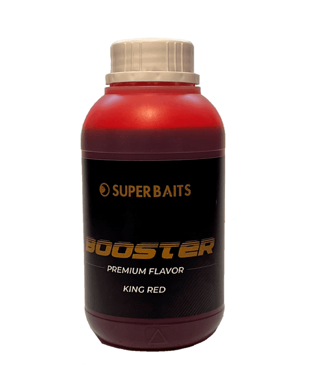 SUPERBAITS PREMIUM BOOSTER KING RED 500ML - Carpfishingbarato CHIMBOMBO LIQUIDO BOOSTER