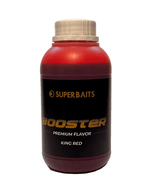 SUPERBAITS PREMIUM BOOSTER KING RED 500ML - Carpfishingbarato CHIMBOMBO LIQUIDO BOOSTER