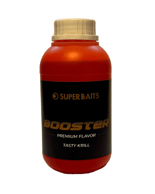 SUPERBAITS PREMIUM BOOSTER TASTY KRILL 500ML - Carpfishingbarato CHIMBOMBO LIQUIDO BOOSTER