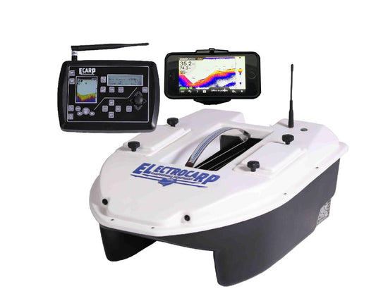 BARCO CEBADOR CARPIO C3 BLANCO  WIFI - Carpfishingbarato CHIMBOMBO BARCO CEBADOR