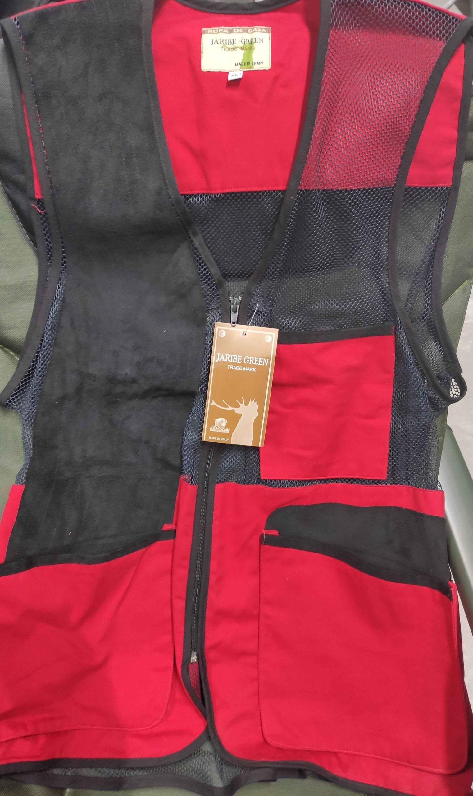 CHALECO ROJO CON MAYA TALLA XL - Carpfishingbarato CHIMBOMBO CHALECO