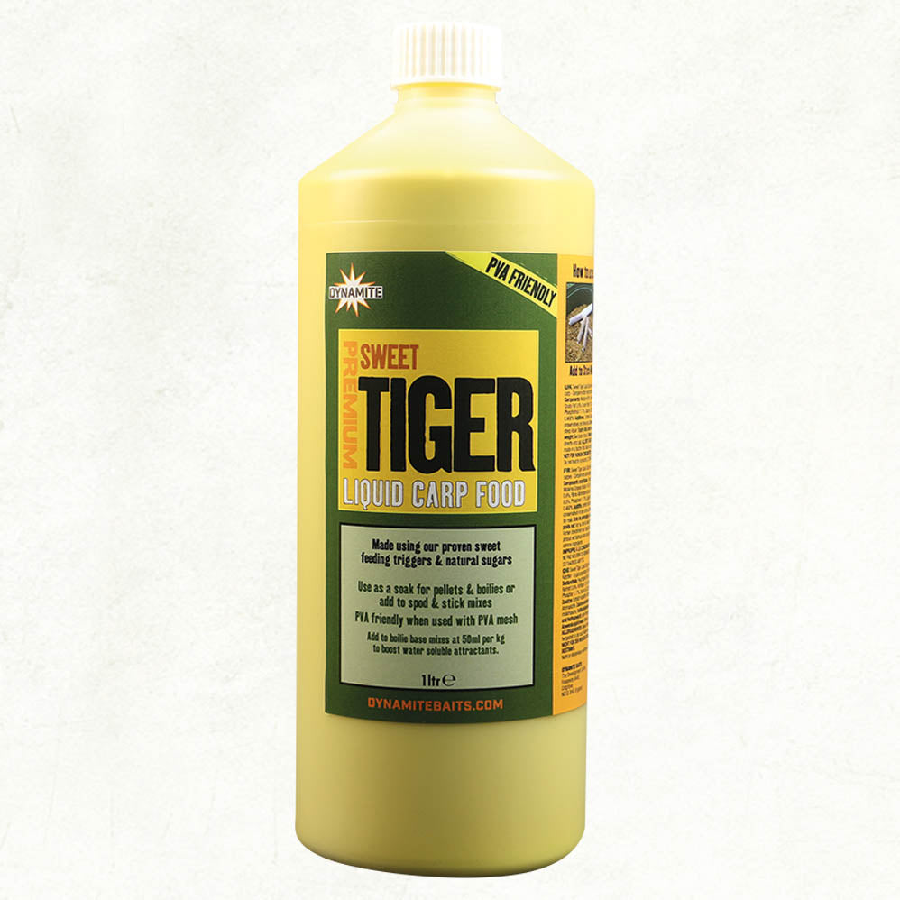 DYNAMITE SWEET TIGER PREMIUM LIQUID CARP FOOD 1L - Carpfishingbarato CHIMBOMBO LIQUIDO