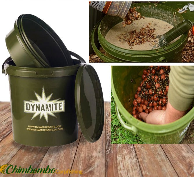 Dynamite Carp Bucket with Tray 11ltr - Carpfishingbarato CHIMBOMBO CUBO