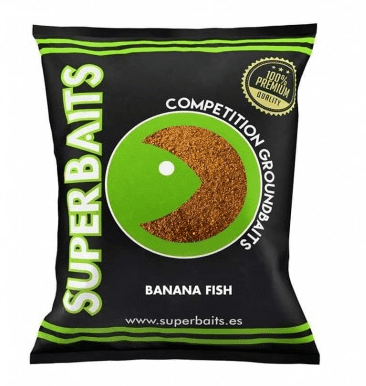 Superbaits Engodo Banana Fish 1KG - Carpfishingbarato CHIMBOMBO ENGODOS