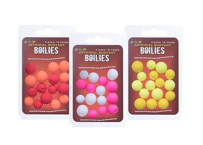 E-S-P BOILIES ARTIFICIAL BUOYANT YELLOW &amp; FLUORO YELLOW - Carpfishingbarato CHIMBOMBO BOILIES ARTIFICIALES