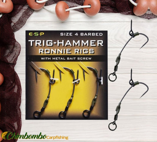 Anzuelos E.S.P Trigh Hammer Ronnie Rigs 4 - Carpfishingbarato CHIMBOMBO ANZUELO MONTADO