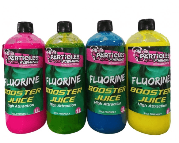 PARTICLES FOR FISHING BOOSTER FLUORINE 1 L - Carpfishingbarato CHIMBOMBO LIQUIDO BOOSTER