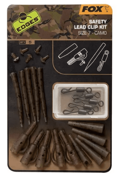 FOX EDGES CAMO SAFETY LEAD CLIP KIT SIZE 7 - Carpfishingbarato CHIMBOMBO KIT DE MONTAJE