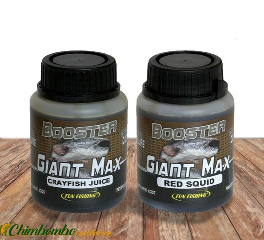 FUN FISHING BOOSTER GIANT MAX CRAYFISH JUICE 200ML - Carpfishingbarato CHIMBOMBO LIQUIDO BOOSTER