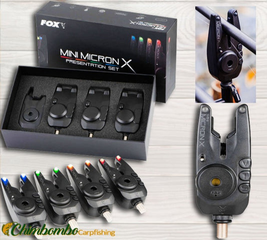 Fox Mini Micron X 3 Rod Set 3+1 - Carpfishingbarato CHIMBOMBO ALARMAS