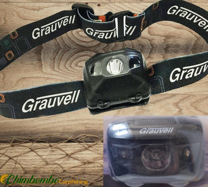 GRAUVELL HEAD LIGHT LED - Carpfishingbarato CHIMBOMBO LINTERNA FRONTAL