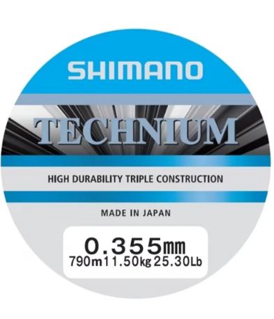 Hilo Shimano Mainline Technium 790m 0.355mm 11.5kg grey