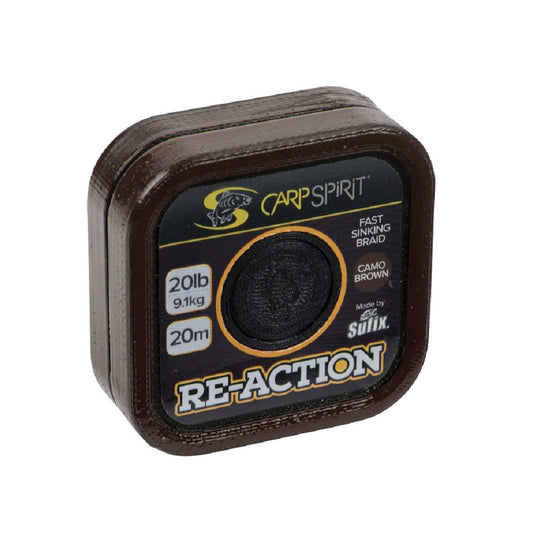 CARPSPIRIT REACTION FAST SINKING BRAID 25LB 20M - Carpfishingbarato CHIMBOMBO HILO BAJOS