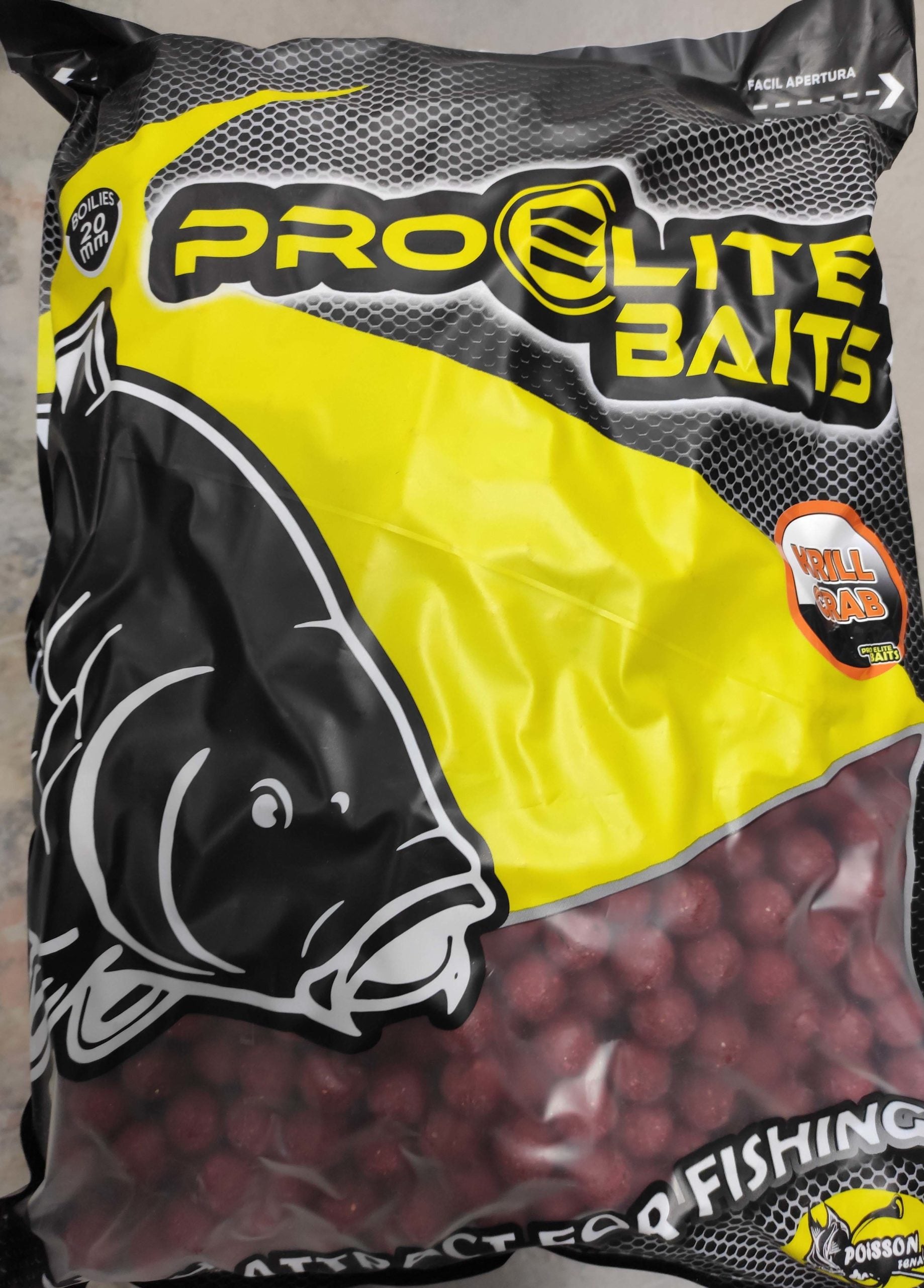 POISSON BOILIES KRILL &amp; CRAB 20MM 8KG - Carpfishingbarato CHIMBOMBO 