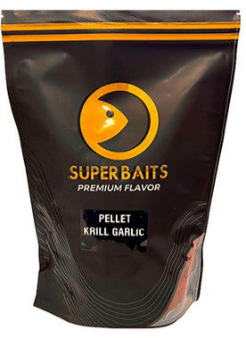 SUPERBAITS PELLETS 14MM KRILL GARLIC 800GR - Carpfishingbarato CHIMBOMBO PELLETS